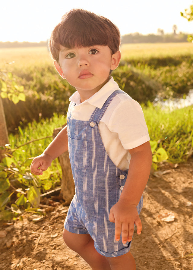 Infant Boy Linen Dungaree