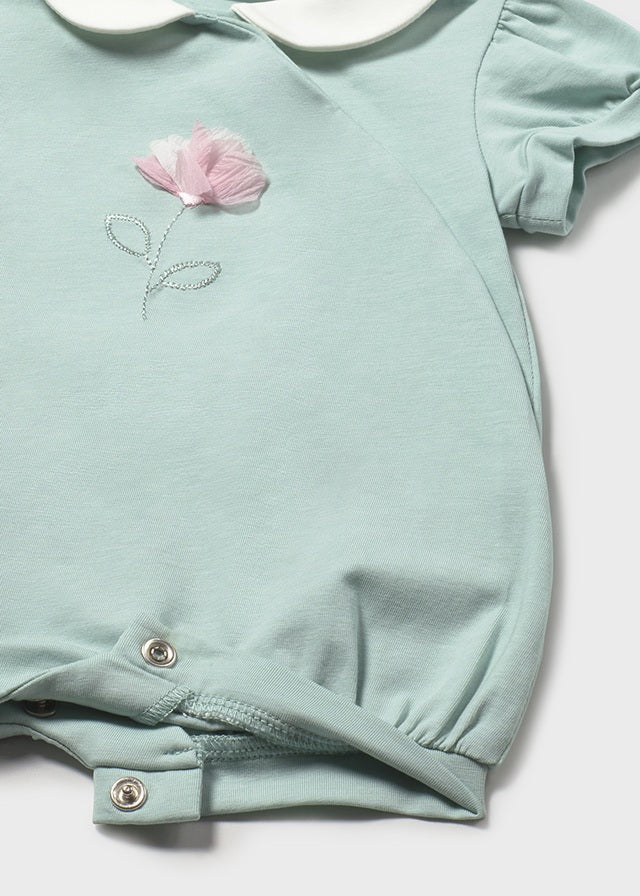 NB Girl 2Pk Delicate Romper Set