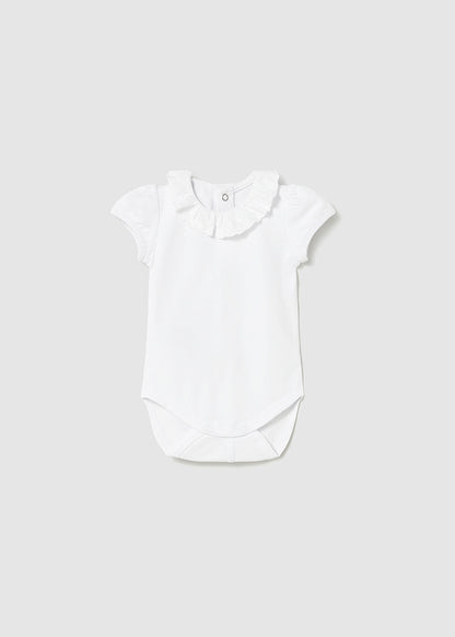 Newborn Girl Ruffled Bodysuit