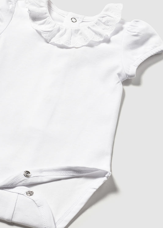 Newborn Girl Ruffled Bodysuit