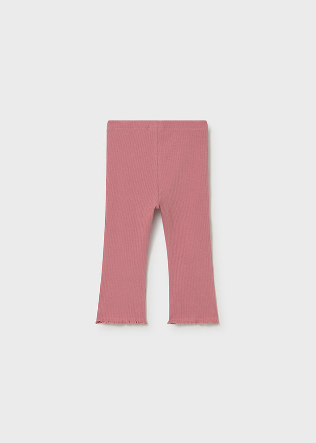 Infant Girl Blush Ribbed Legging