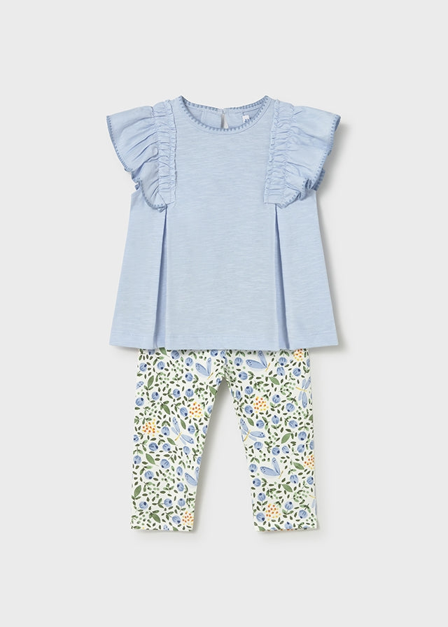 Infant Girl Sky Floral Set
