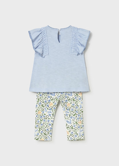 Infant Girl Sky Floral Set