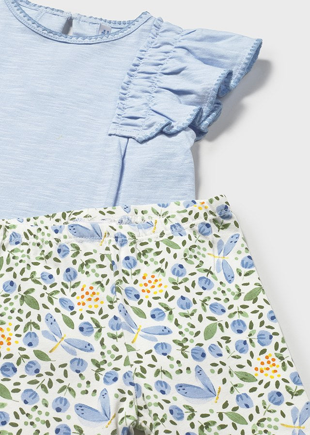 Infant Girl Sky Floral Set