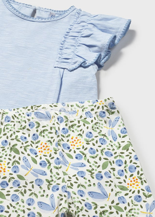 Infant Girl Sky Floral Set