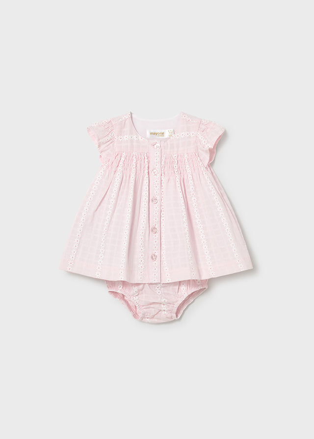 NB Girl Chiffon Pink Dress