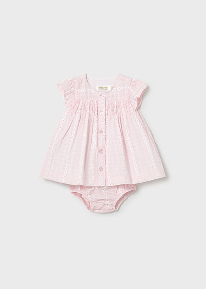 NB Girl Chiffon Pink Dress