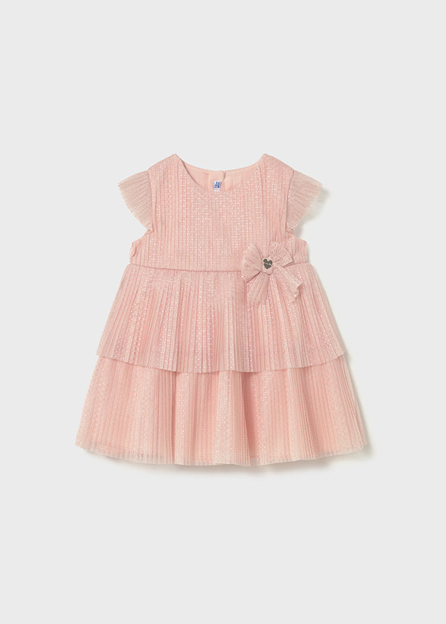 Infant Girl Tulle Pleated Dress