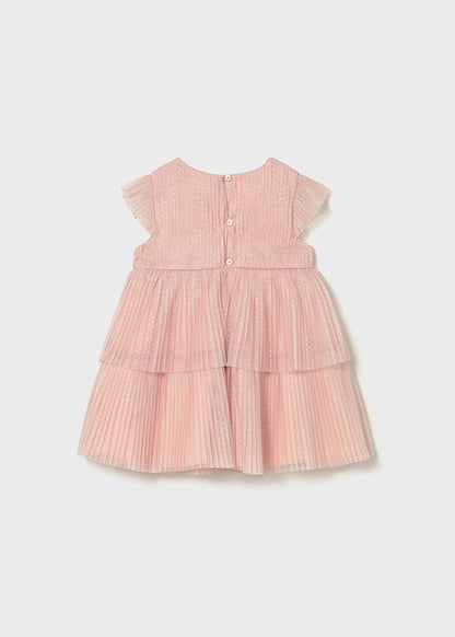 Infant Girl Tulle Pleated Dress