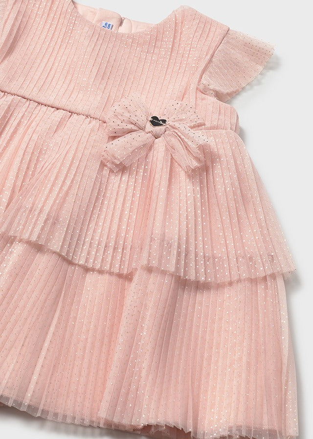 Infant Girl Tulle Pleated Dress