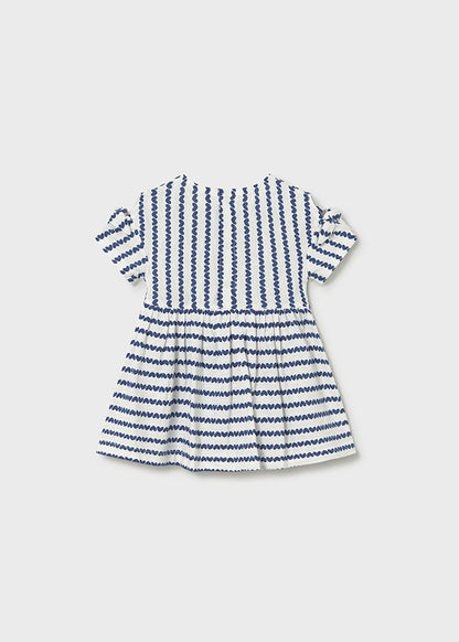 Infant Girl Striped Dress w/ Bag