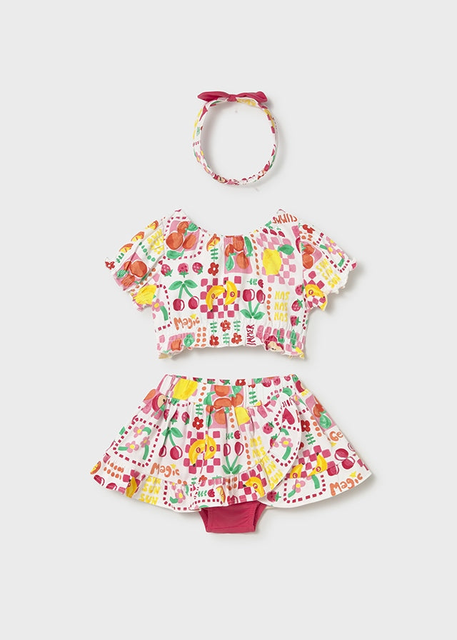 Infant Girl 3pc Hibiscus Set