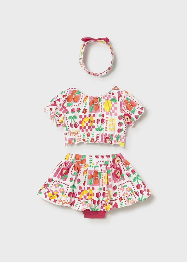 Infant Girl 3pc Hibiscus Set