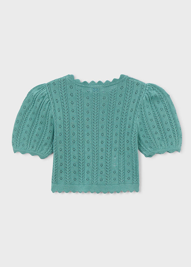 Girls Mint Knitted Shirt