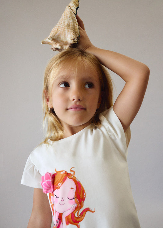 Girls Poppy Mermaid Shirt