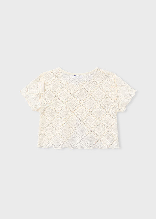 Girl 2Pc Crochet Shirt Set