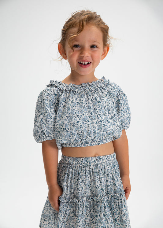 Girl Printed Dobby T-shirt