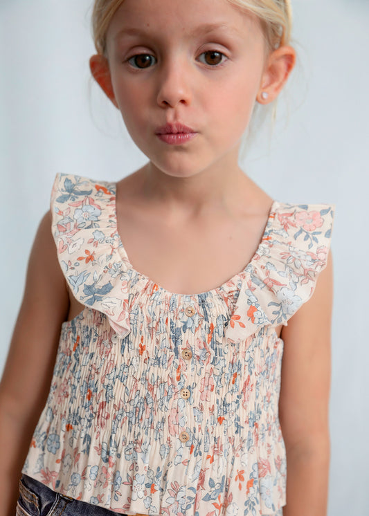 Girls Bambula Printed Top