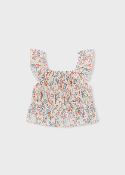 Girls Bambula Printed Top