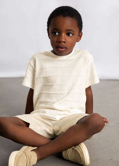 Boy S/s Cream Shirt