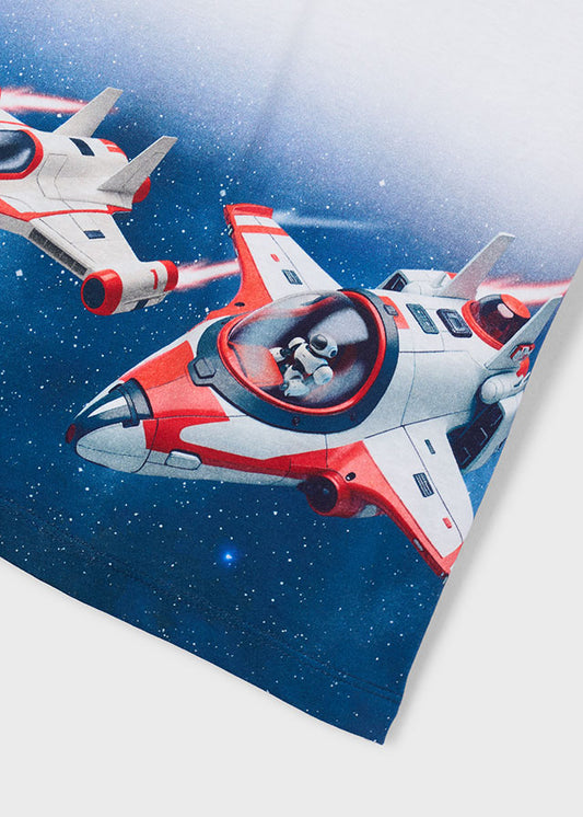 Boys Graphic Spaceship Shirt