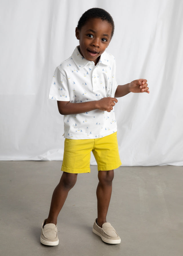 Boy S/s Printed Polo