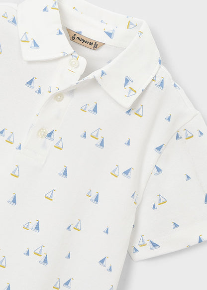 Boy S/s Printed Polo