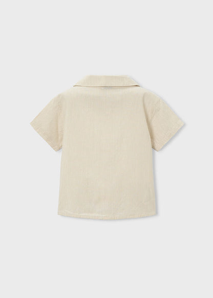 Boys Embroidered Button Down