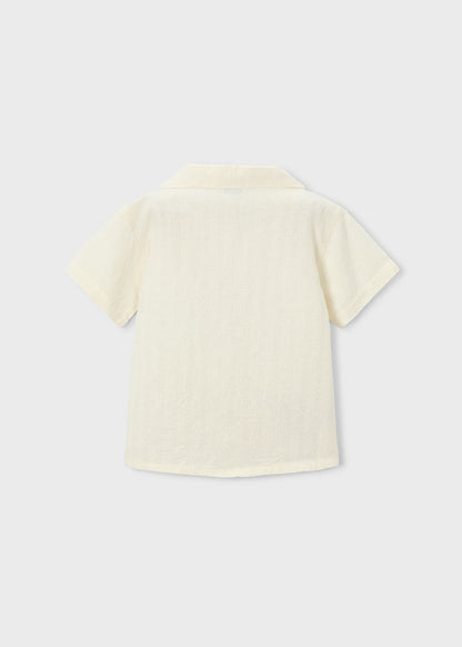 Boys Embroidered Button Down