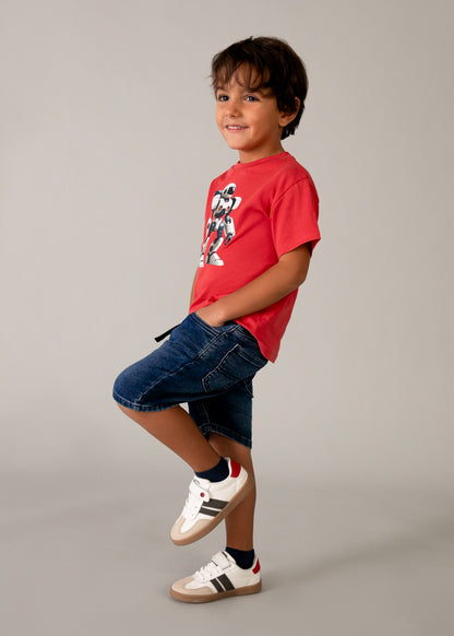 Boy Denim Bermuda Shorts