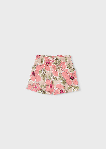 Girl Floral Patterned Shorts