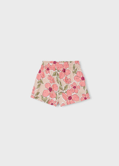 Girl Floral Patterned Shorts