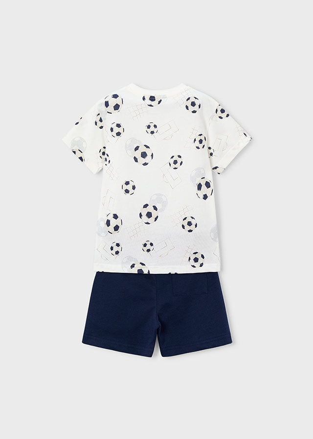Boy Soccer Knit Set