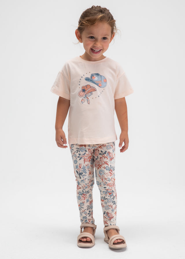 Girl Printed Shirt and legging Set
