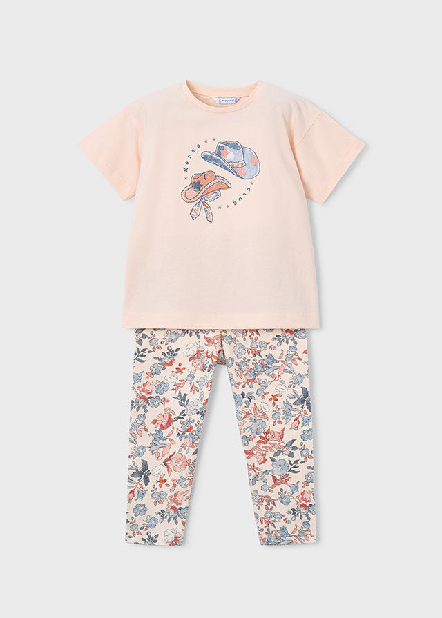 Girl Printed Shirt and legging Set