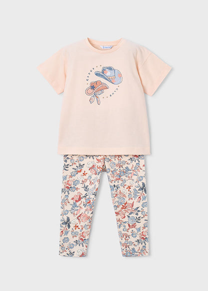 Girl Printed Shirt and legging Set