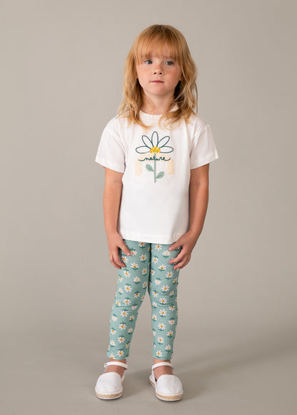 Girl Printed Shirt and legging Set