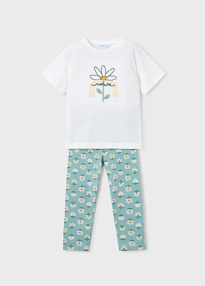 Girl Printed Shirt and legging Set