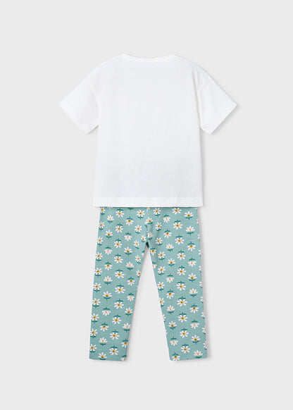 Girl Printed Shirt and legging Set
