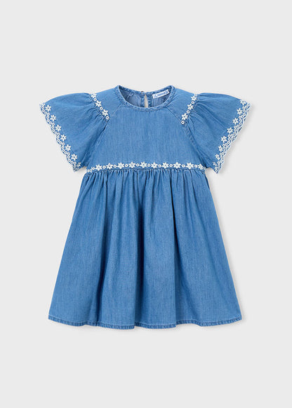 Girl Floral Embroidered Dress