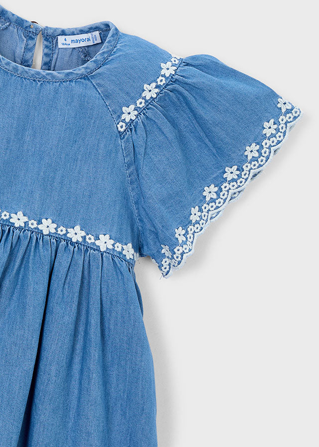 Girl Floral Embroidered Dress