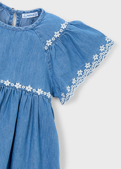 Girl Floral Embroidered Dress