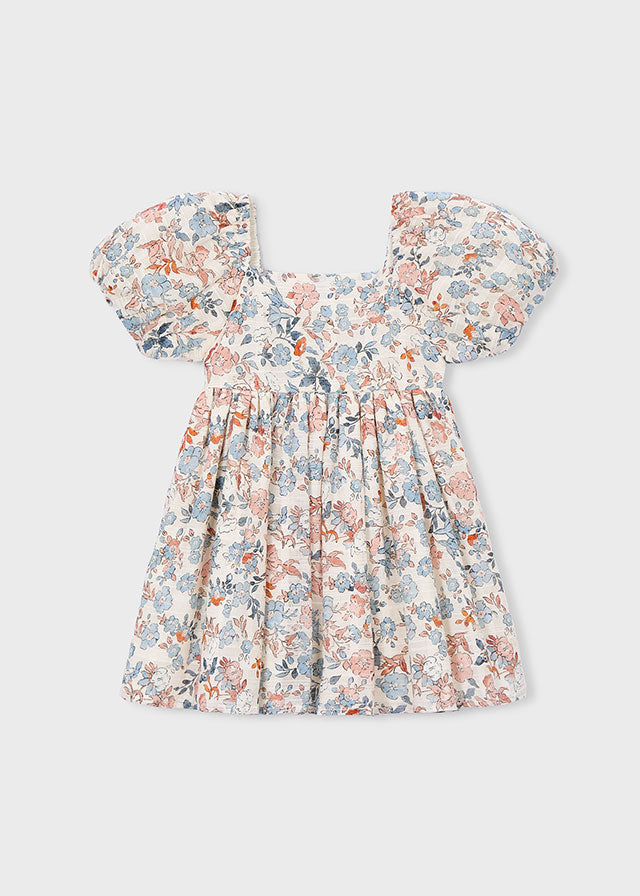 Girl Puff Sleeve Floral Dress