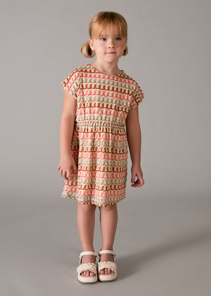Girl Tangerine Knit Dress