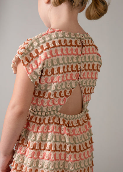 Girl Tangerine Knit Dress