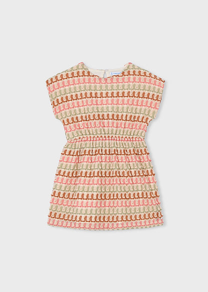 Girl Tangerine Knit Dress