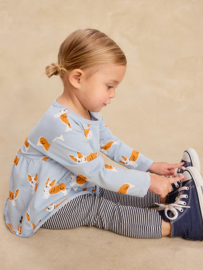 Infant Girl Corgis 2Pc Set