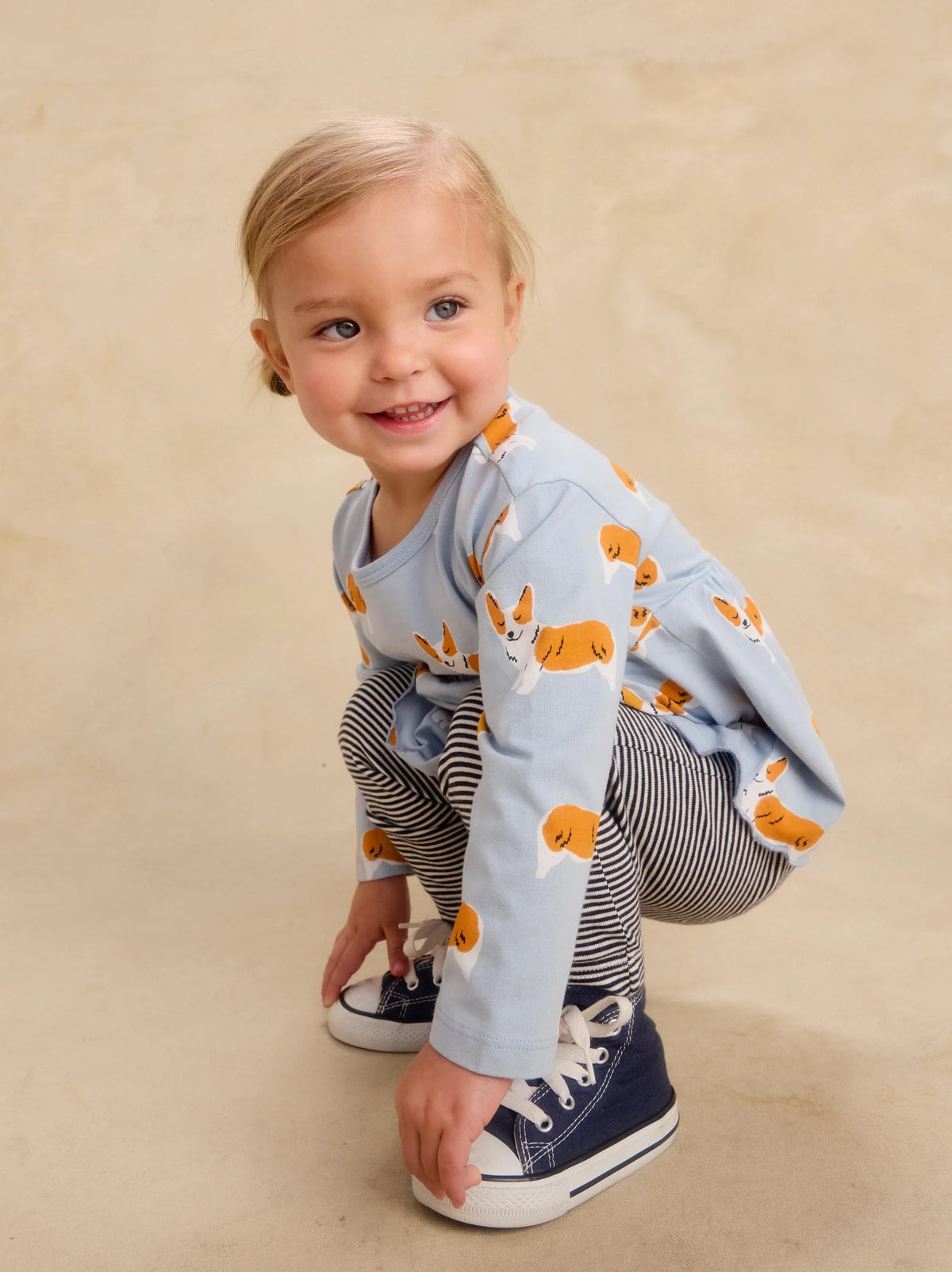 Infant Girl Corgis 2Pc Set