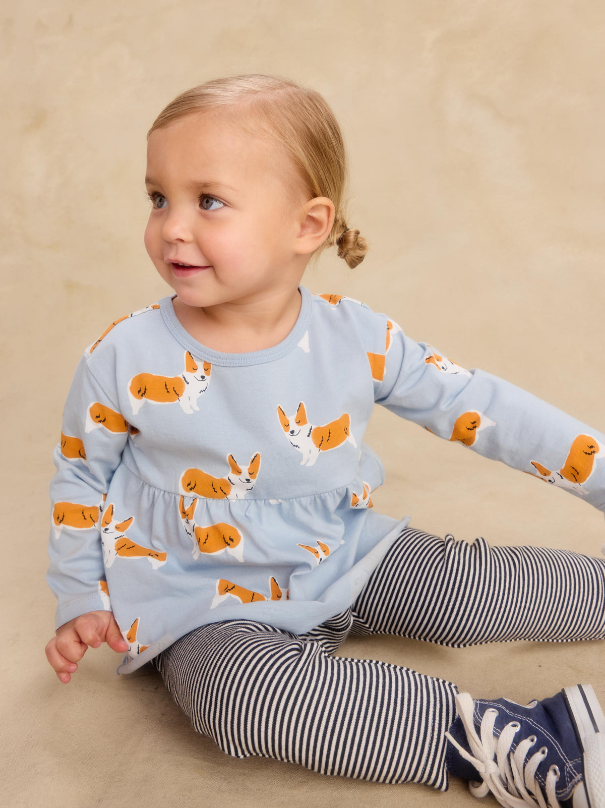 Infant Girl Corgis 2Pc Set