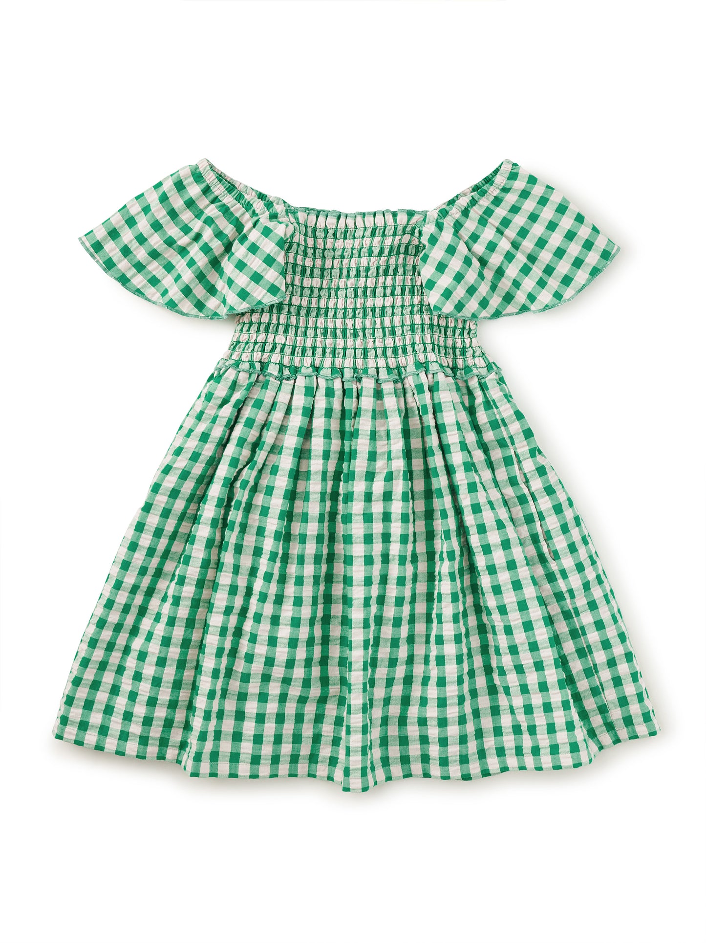 Girl Checkered Smocked Dress